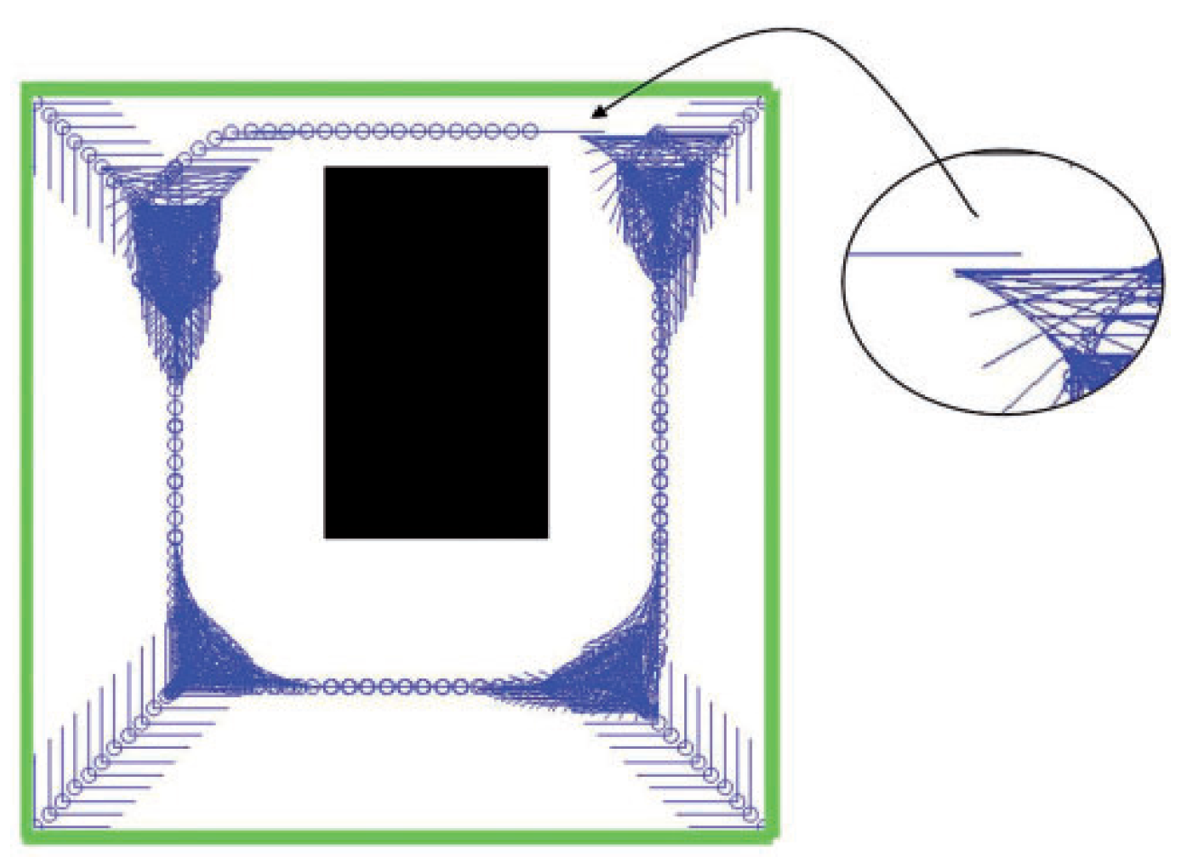 Sensor-based exploration for planar two-identical-link robots